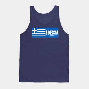 Edessa City with Greek Flag Tank Top